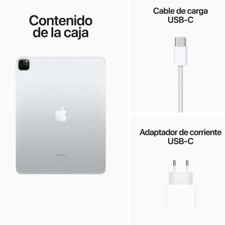 Tablet Apple iPad Pro 2022 12.9" M2 8GB 128GB Wi-Fi + Cellular Plata