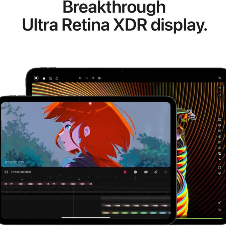 Tablet Apple iPad Pro 2024 Wi-Fi 11" M4 8GB 512GB Negro Espacial iPadOS