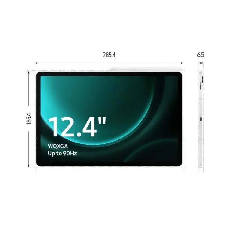 Tablet Samsung Galaxy Tab S9 FE+ Wi-Fi 12.4" 12GB 256GB Plata Android