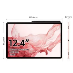 Tablet Samsung Galaxy Tab S8+ 5G 12.4" 8GB 128GB Oro Rosado Android