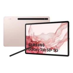 Tablet Samsung Galaxy Tab S8+ 5G 12.4" 8GB 256GB Oro Rosado Android