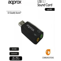 Tarjeta de Sonido Approx APPUSB51 USB Sonido 5.1