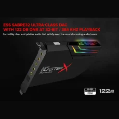 Tarjeta de Sonido Creative Sound BlasterX AE-5 Plus Hi-Res Gaming