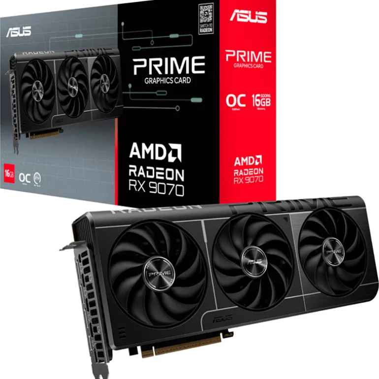 Tarjeta Gráfica Asus Prime AMD Radeon RX 9070 OC 16GB GDDR6