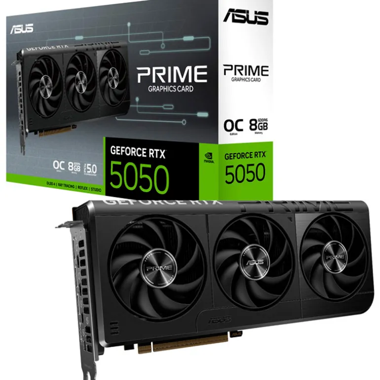 Tarjeta Gráfica Asus Prime GeForce RTX 5050 OC 8GB GDDR6 DLSS4