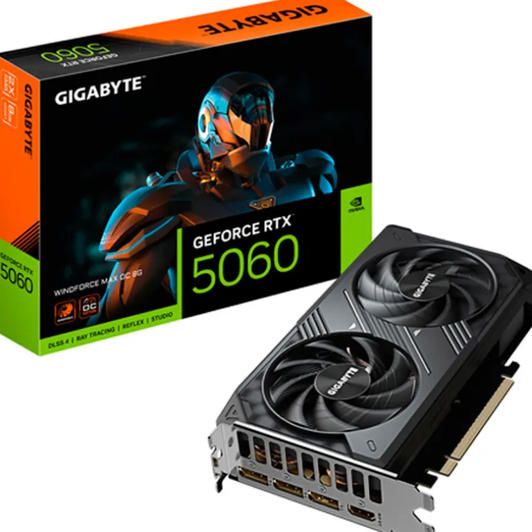 Tarjeta Gráfica Gigabyte GeForce RTX 5060 Windforce Max OC 8GB GDDR7 DLSS4