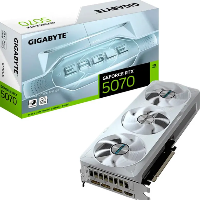 Tarjeta Gráfica Gigabyte GeForce RTX 5070 EAGLE OC ICE SFF 12GB GDDR7 DLSS4