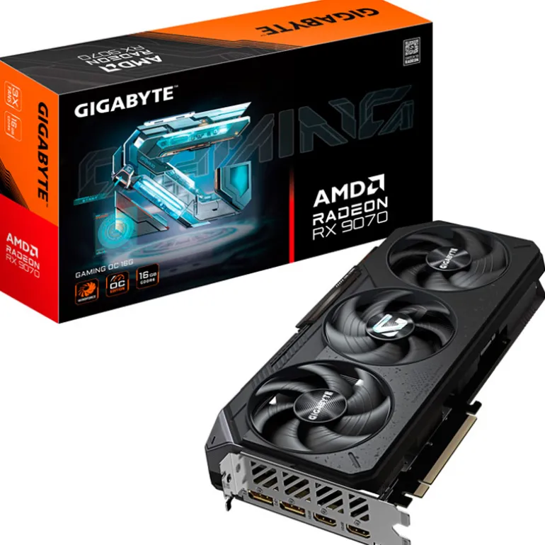 Tarjeta Gráfica Gigabyte Radeon RX 9070 Gaming OC 16GB GDDR6