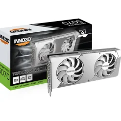 Tarjeta Gráfica INNO3D GeForce RTX 5070 TWIN X2 OC White 12GB GDDR7 DLSS4