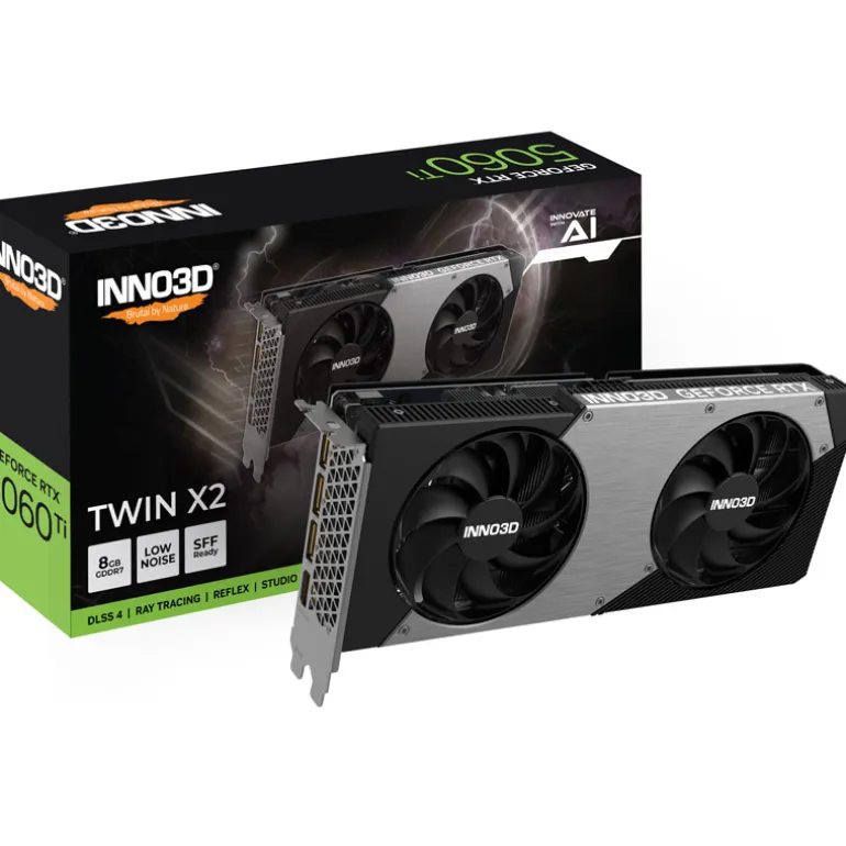Tarjeta Gráfica INNO3D GeForce RTX 5060 Ti TWIN X2 8GB GDDR7 DLSS4