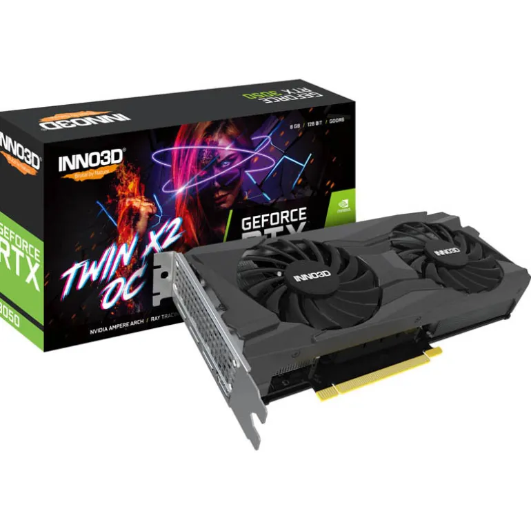 Tarjeta Gráfica INNO3D GeForce RTX 3050 TWIN X2 8GB GDDR6