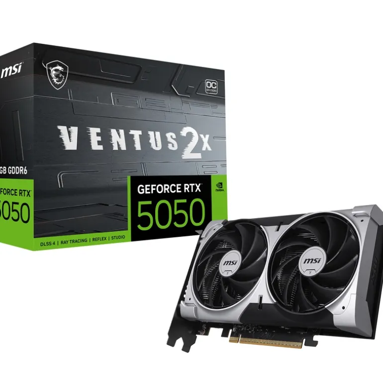 Tarjeta Gráfica MSI GeForce RTX 5050 Ventus 2X OC 8GB GDDR6