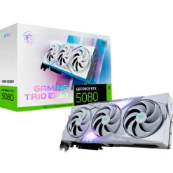 Tarjeta Gráfica MSI GeForce RTX 5080 GAMING TRIO OC WHITE 16GB GDDR7 DLSS4