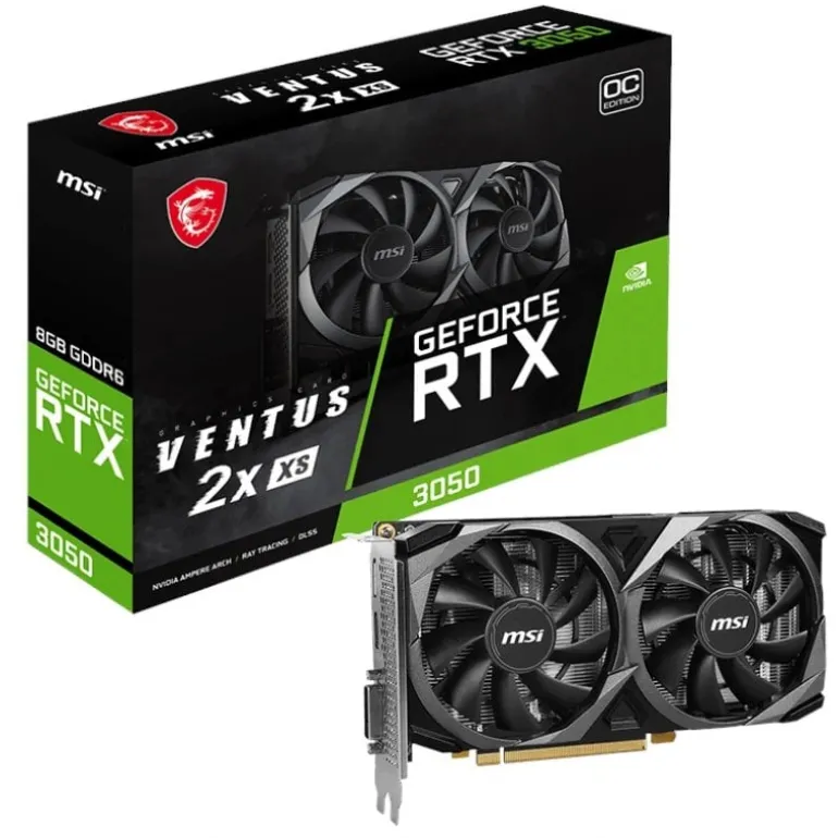 Tarjeta Gráfica MSI GeForce RTX 3050 VENTUS 2X XS OC 8GB GDDR6