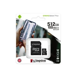 Tarjeta Memoria Canvas Select Plus MicroSDHC UHS-I A1 Clase 10 512GB + Adaptador