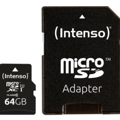 Tarjeta Memoria Intenso 3423490 microSD UHS-I Premium 64GB C/Adap