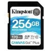 Tarjeta Memoria Kingston Canvas Go! Plus 256GB Clase 10 U3 V30