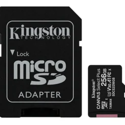 Tarjeta Memoria Kingston Canvas Select Plus microSDHC 256GB Clase 10 C/Adap
