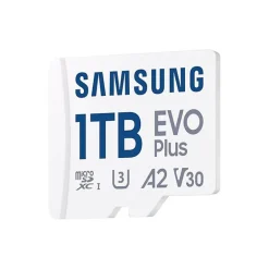 Tarjeta Memoria Samsung EVO Plus 2024 1TB Blanco + Adaptador SD
