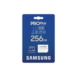 Tarjeta Memoria Samsung PRO Plus 2023 256GB Azul + Adaptador SD