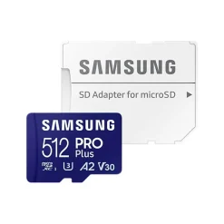 Tarjeta Memoria Samsung PRO Plus 2023 512GB Azul + Adaptador SD