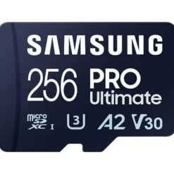 Tarjeta Memoria Samsung PRO Ultimate 256GB Azul + Adaptador SD