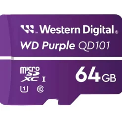Tarjeta Memoria Western Digital WD Purple QD101 SC Ultra Endurance microSDXC 64GB