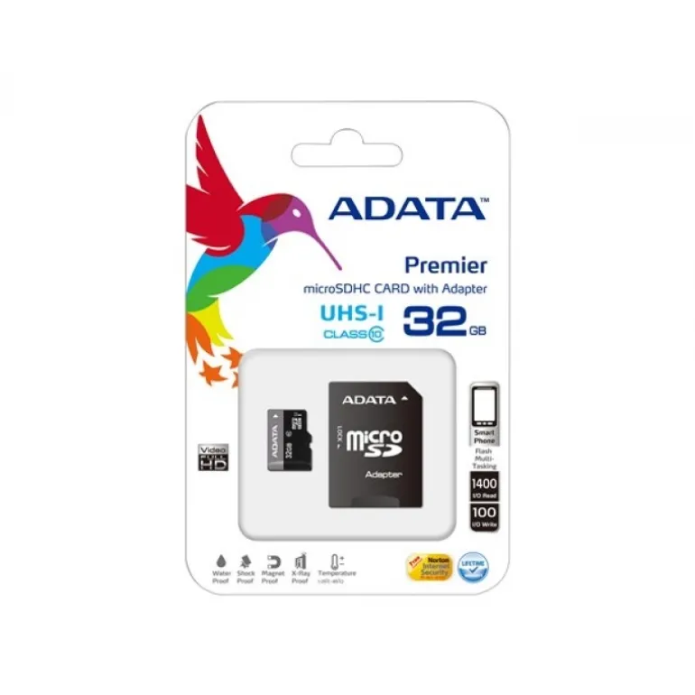 Tarjeta MicroSD Adata Premier UHS-I 32GB Clase 10