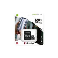 Tarjeta MicroSD Kingston Canvas Select Plus MicroSDHC UHS-I A1 Clase 10 128GB + Adaptador