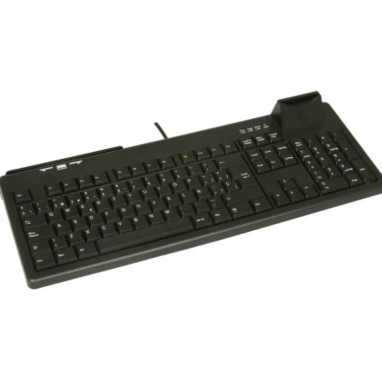 Teclado Active Key BA-8820S-U-B/SP ISO-ES Lector Banda Magnética Negro