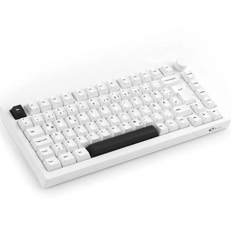 Teclado Akko 5075B Plus ISO-DE Hot-Swappable Switch V3 Cream Blue Pro