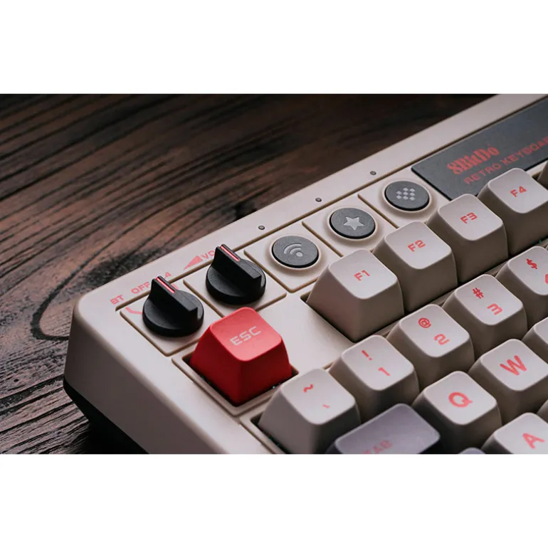 Teclado 8BitDo Retro ISO-ES Switch Kailh Box White V2 Blanco