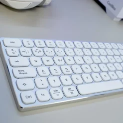 Teclado Coolbox Moonlight B431 ISO-ES Retroiluminado Inalambrico Blanco