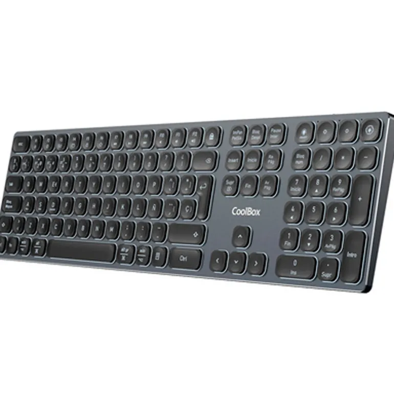 Teclado Coolbox Moonlight B431 ISO-ES Retroiluminado Inalambrico Negro