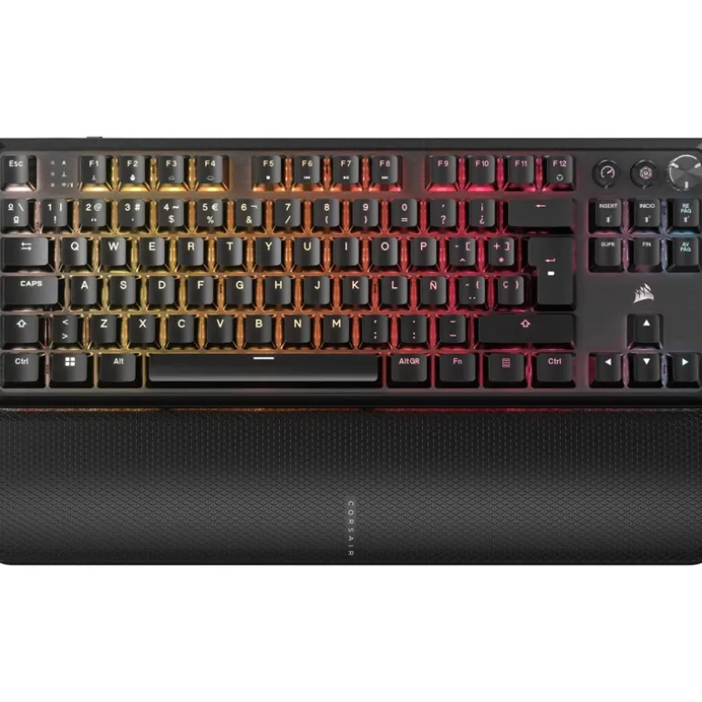Teclado Corsair K70 Core TKL Wireless ISO-ES RGB Switch MLX Red Negro
