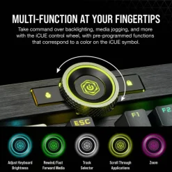 Teclado Corsair K100 RGB Optomecánico OPX