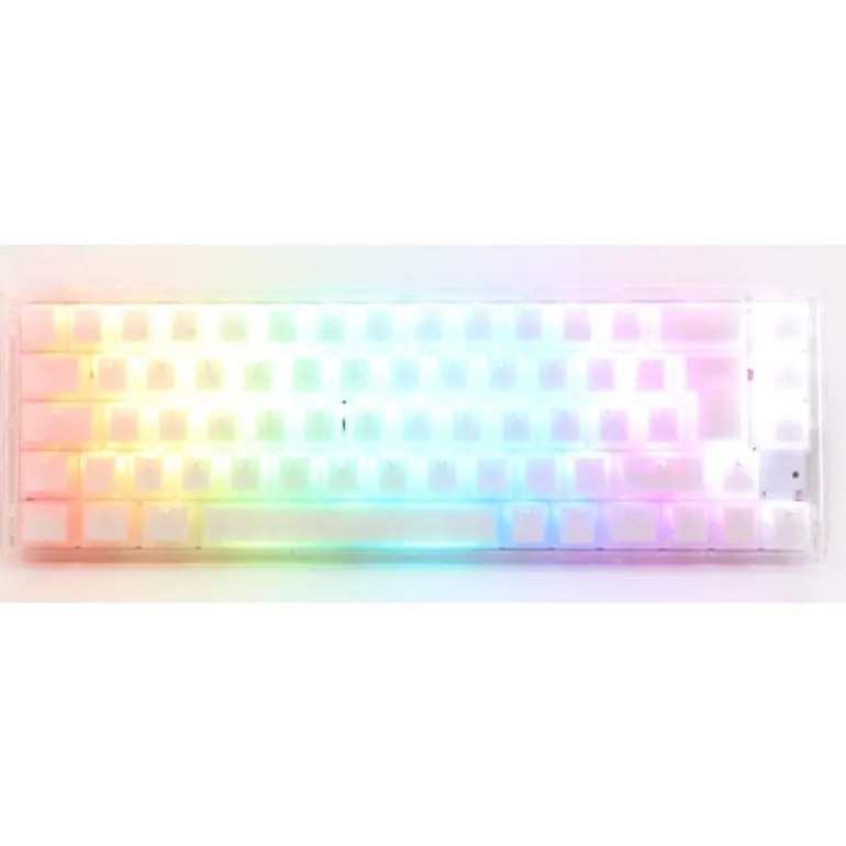 Teclado Ducky One 3 Aura SF ISO-ES RGB Hot-Swappable Switch MX Red Blanco