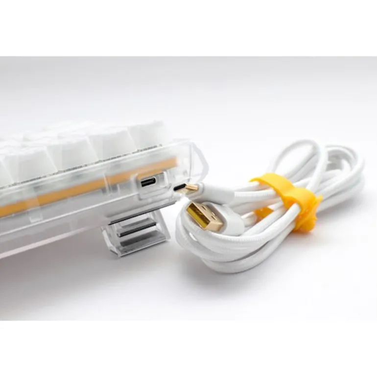 Teclado Ducky One 3 Aura SF ISO-ES RGB Hot-Swappable Switch MX Red Blanco