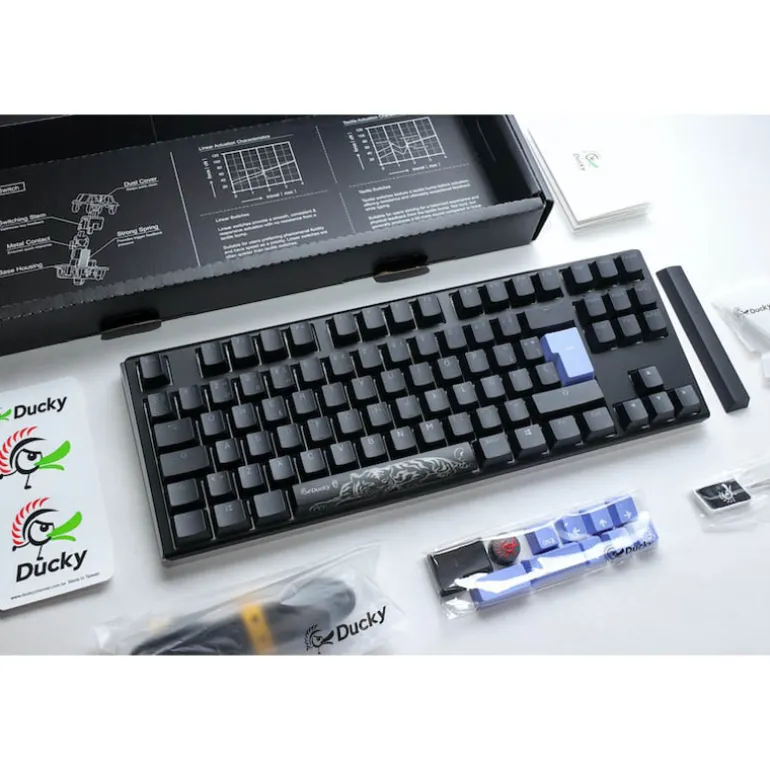 Teclado Ducky One 3 Classic TKL Hot-Swap RGB MX-Clear Negro