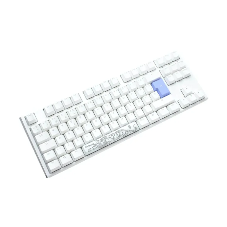 Teclado Ducky One 3 Classic TKL Hot-Swap RGB MX-Blue Blanco