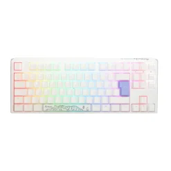 Teclado Ducky One 3 Classic TKL Hot-Swap RGB MX-Silent Red Blanco