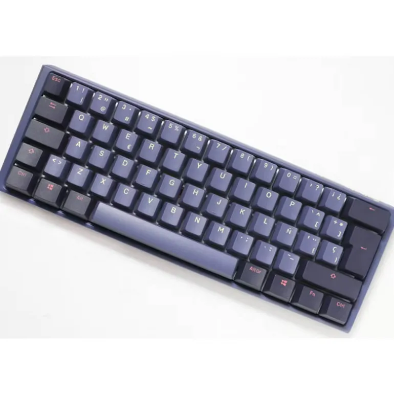 Teclado Ducky One 3 Cosmic ISO-ES RGB Hot-Swappable Switch MX Silent Morado