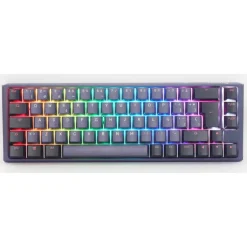 Teclado Ducky One 3 Cosmic SF ISO-ES RGB Hot-Swappable Switch MX Clear Morado