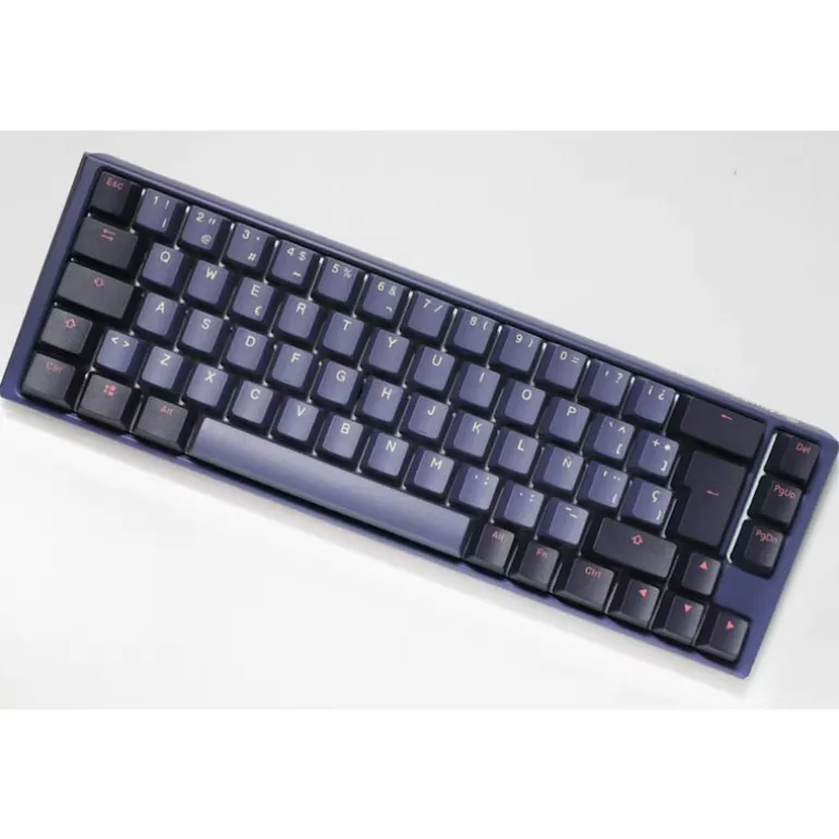 Teclado Ducky One 3 Cosmic SF ISO-ES RGB Hot-Swappable Switch MX Clear Morado