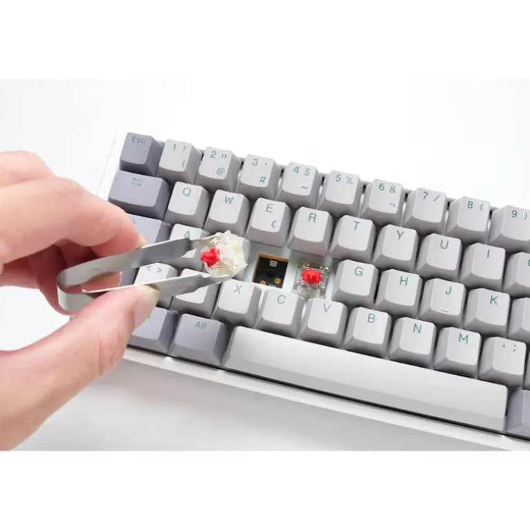 Teclado Ducky One 3 Mist ISO-ES RGB Hot-Swappable Switch MX Silent Gris