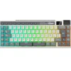 Teclado Gaming Royal Kludge RKM70 ISO-ES RGB Hot-Swappable Switch Beige Wireless Cyan Purple
