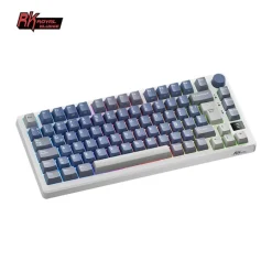 Teclado Gaming Royal Kludge RKM75 ISO-ES Hot-Swappable Switch Brown Wireless Ocean Blue