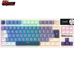 Teclado Gaming Royal Kludge RKS85 ISO-ES RGB Hot-Swappable Switch Cloud Wireless Horizon Blue