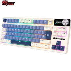 Teclado Gaming Royal Kludge RKS85 ISO-ES RGB Hot-Swappable Switch Cloud Wireless Horizon Blue