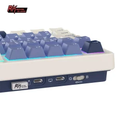 Teclado Gaming Royal Kludge RKS85 ISO-ES RGB Hot-Swappable Switch Cloud Wireless Horizon Blue